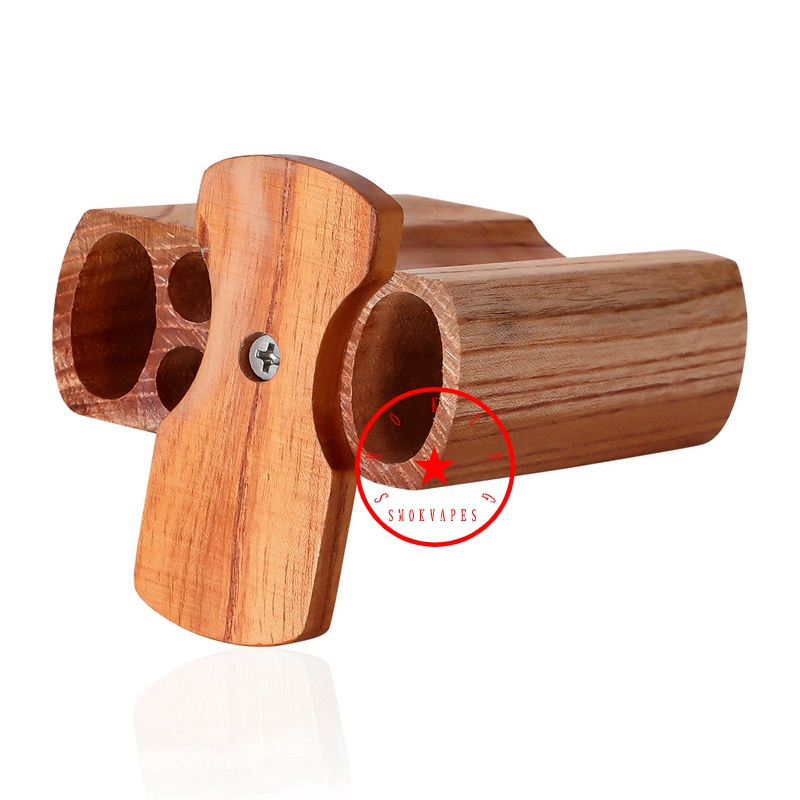 Nouveau style Heady Smoking Bois naturel Portable Stash Case Dugout Boîte à cigarettes Conteneur de stockage de poche pour tabac à herbes Preroll Rolling Cigar One Hitter Briquet DHL