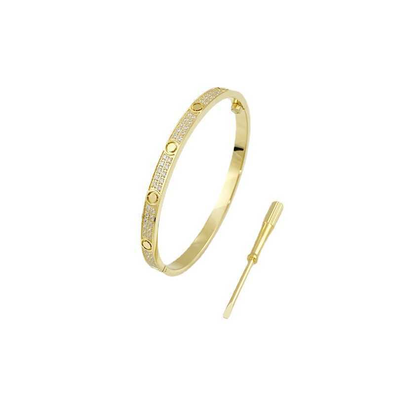 Klassisches Cartres-Armband High Edition Kajia V Gold Full Sky Star Love Herren und Damen zweireihiger Diamant 1JWQ