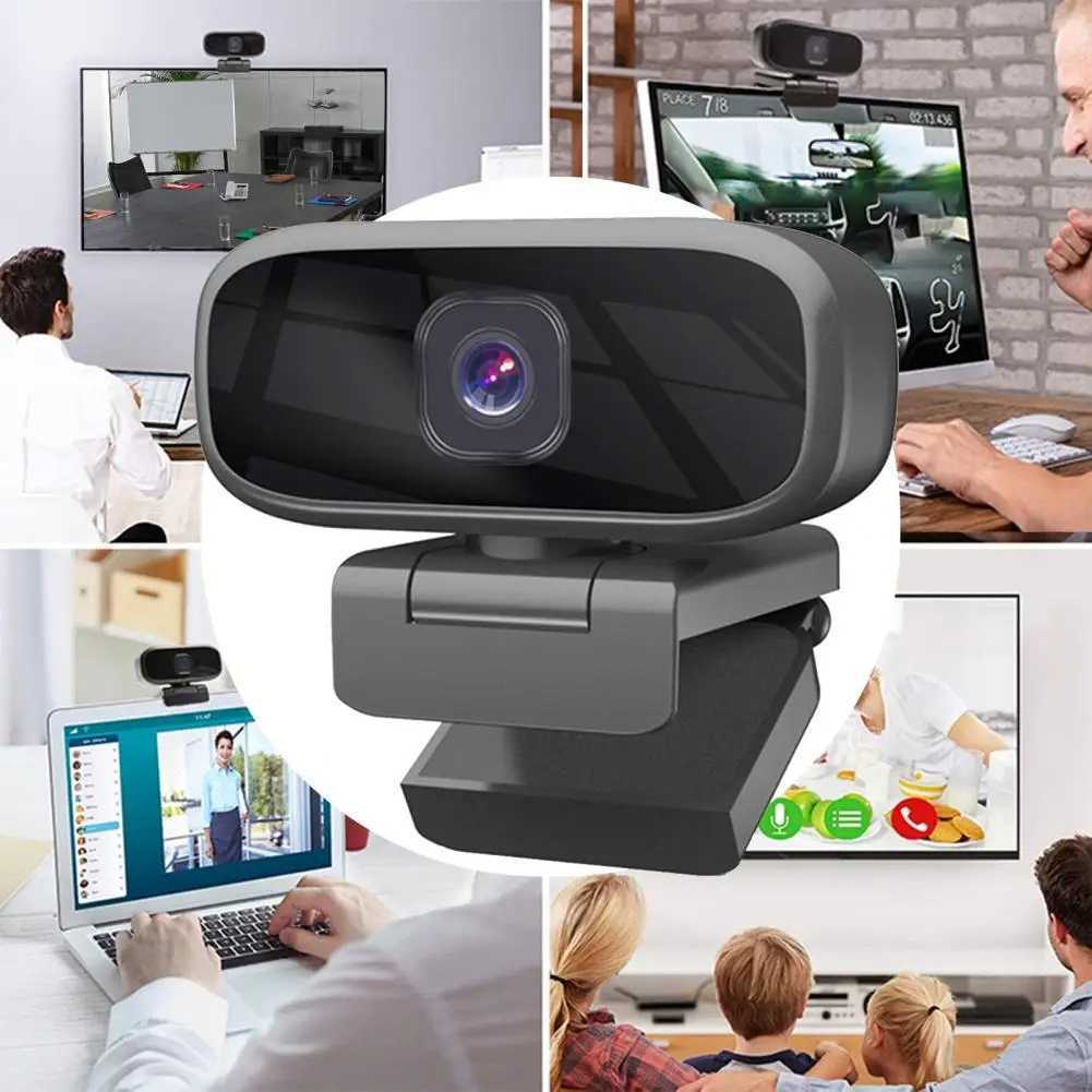 Webcams Digital Webcam High Definition Stable Transmission Rotatable 720P USB/3.5mm MIC Computer Camera Livestreaming Web CameraL240105