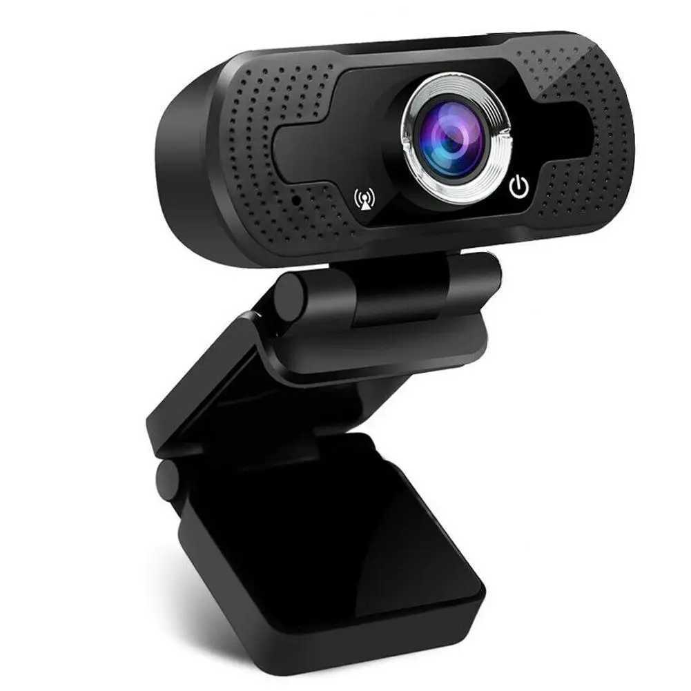 Webcams Новая веб -камера 1080p HD Web Camera Auto Focus с микрофоном USB Plug Web Cam для ПК -компьютера видео Mini Cameral240105