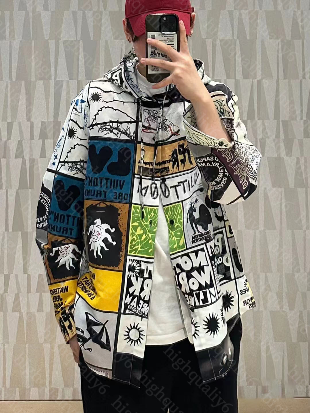 LL Early Spring New Hip Hop Comic Style Hoodie Leisure Style Men's and Women's Same Style Long sleeved Coat 