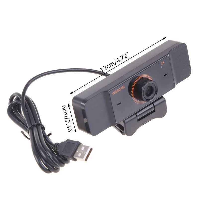 كاميرات الويب High-D 1080p Webcam 2K الكمبيوتر كمبيوتر Camera for Live Broadcast Video CallingL240105