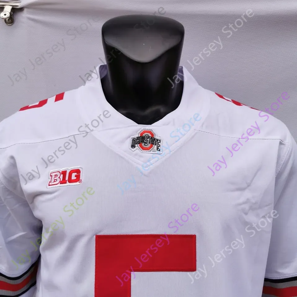 Ohio State Buckeyes Football Jersey NCAA College Austin Mack Malik Harrison Shaun Wade Tyreke Smith Haskins Jr. Weber Martell Campbell Jones