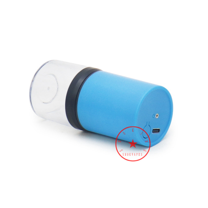 Latest Mini Smoking Colorful Plastic USB Electric Dry Herb Tobacco Grind Spice Miller Grinder Crusher Grinding Portable Innovative Handpipes Cigarette Holder DHL