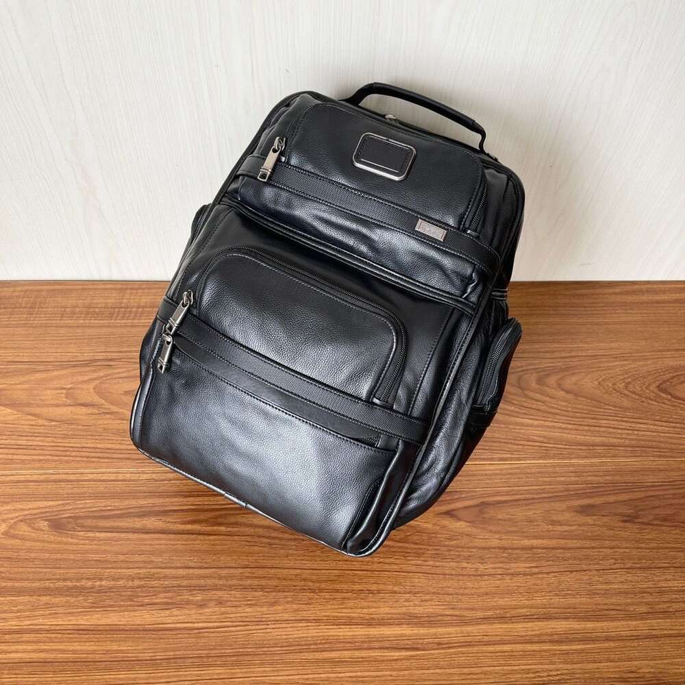 TUMMII BAG Business Layer Tummii Mens Leather Travel äkta 9603578D3 Designer Head Leisure Pendlare Cowhide Ryggsäck Mens Computer Back Pack OY 0EA9