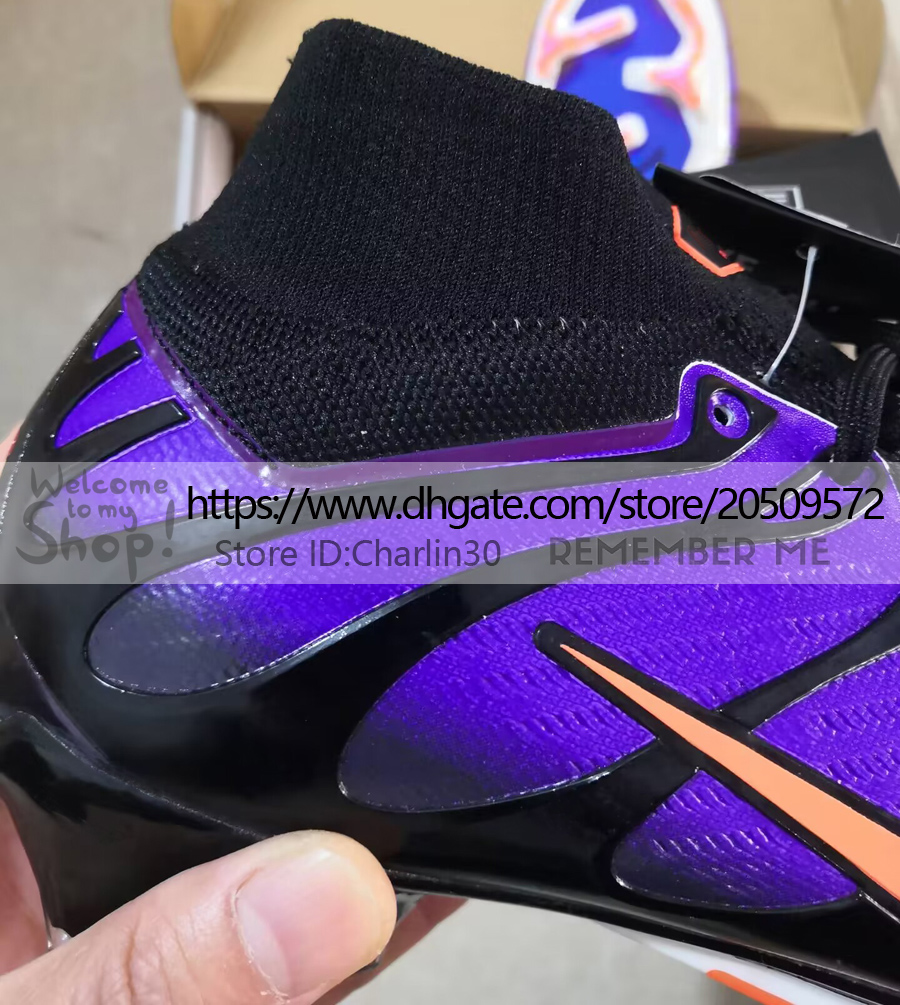 Wysyłaj z torbą jakość piłki nożnej zoom mercuriles Superfly 9 elite FG Football Cleats miękka skóra Mbappe Ronaldo Cr7 Training Skarpetki piłkarskie rozmiar US 6.5-12