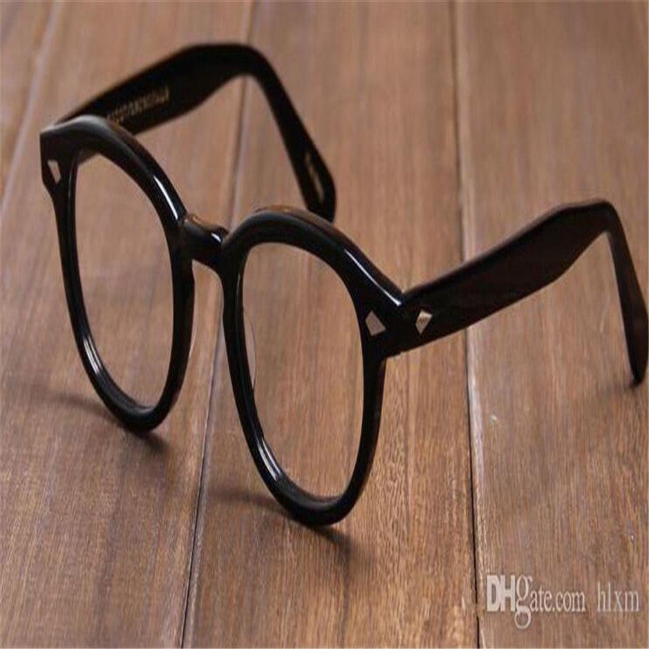 Güneş Gözlüğü Johnny Depp Woody Allen Oculos de Qualidade Üstün Marca Rodada Oculos Moldura Lemtos