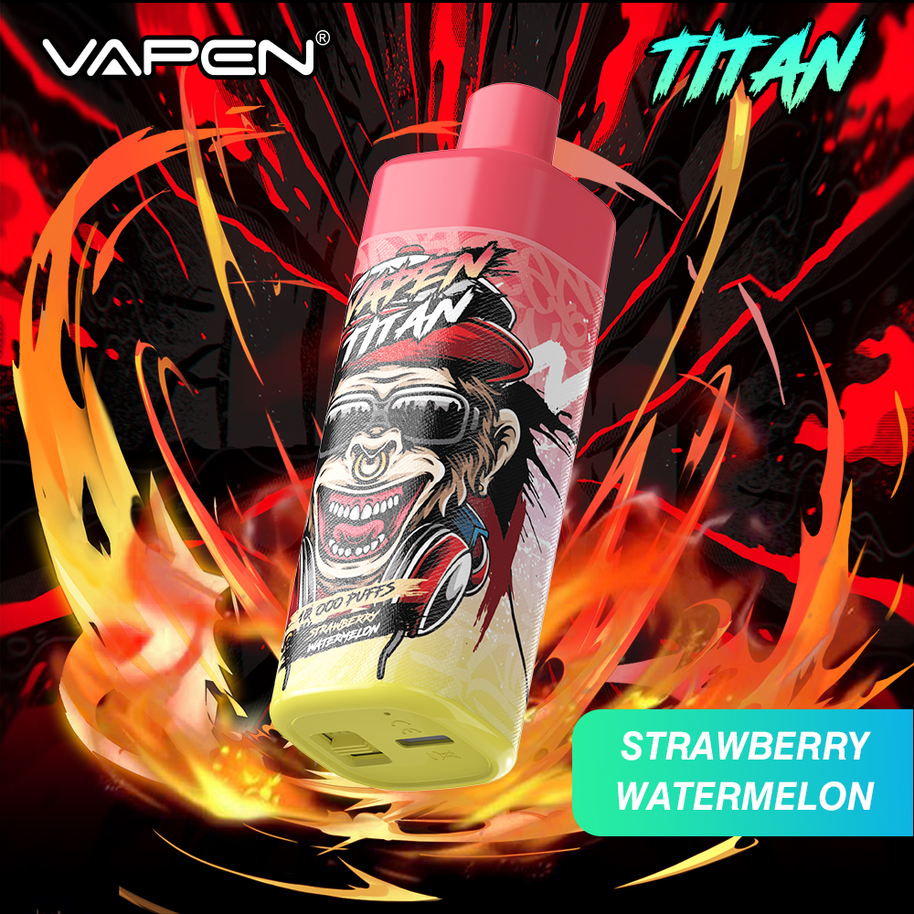 EU Warehouse | Original VAPEN TITAN Disposable Vape 10000Puffs e Cigarettes Oil Refilled Tornado Razz Puff Bar 9K 10K 12K 15K Wholesale i Wape Cigs On Stock Vapor Flavor