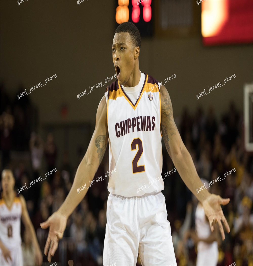 Central Michigan Chippewas Basketball Jerseys Bryce Eaton Cayden Vasko Derrick Butler Jemal Davis Shaedon Simpson KJ Oduor Mens Custom Central Michigan Jerseys