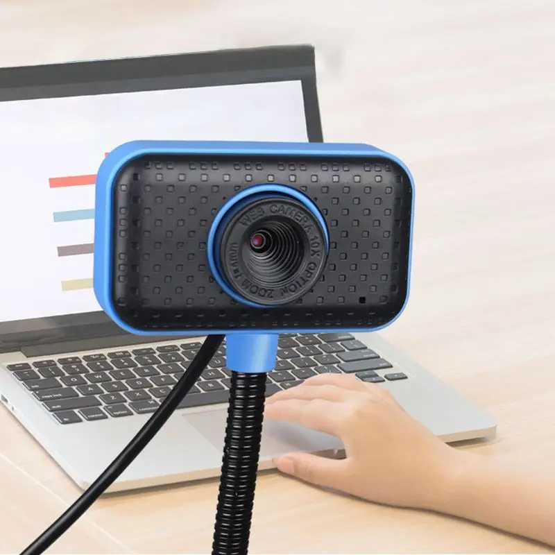 Webcams Hochauflösende Webkamera mit rauschunterdrückendem Mikrofon für Online-Kurse, Geschäftstreffen, Haushaltscomputer WebcamL240105