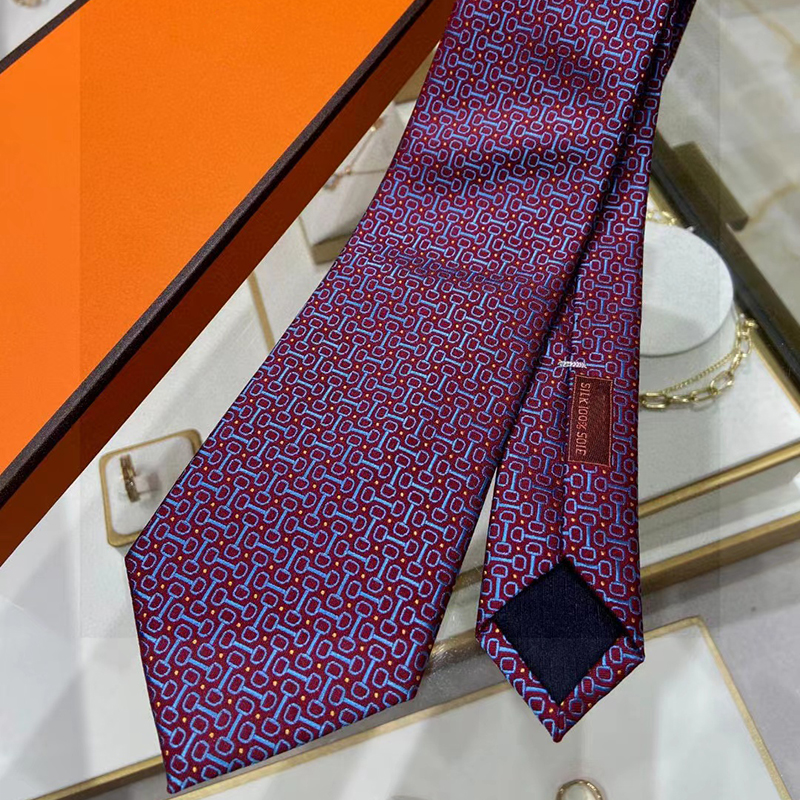 Luxury Men's Letter Tie Silk Necktie High Quality Designer Tie Aldult Jacquard Party Wedding Business Woven Fashion Top Fashion Design Hawaii Neck Ties with box