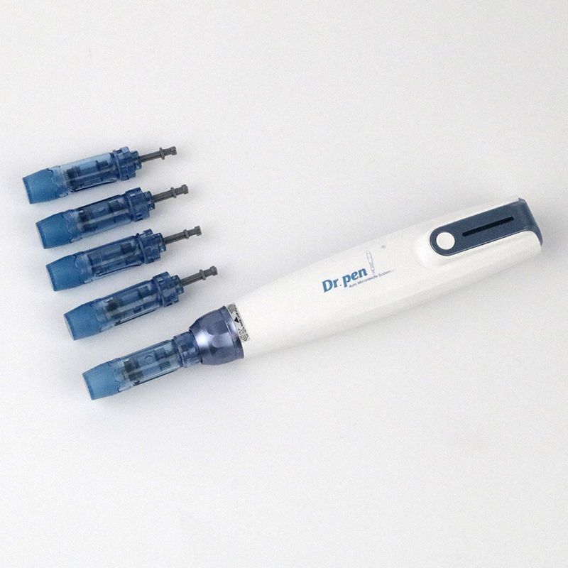 Ansiktshudvård Microneedling Treatment Dr.Pen Ultima A9 Needles Roller Stamp Mts Tool Dermapen Mesoterapi Trådlös Dr Derma Pen med 2 st 12pins patroner