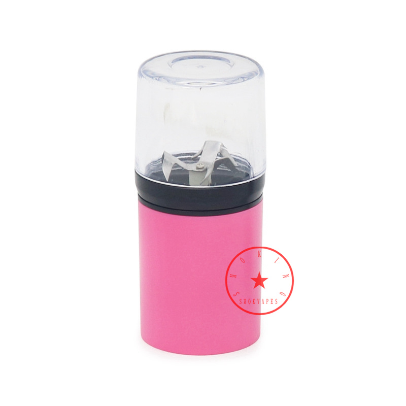 Latest Mini Smoking Colorful Plastic USB Electric Dry Herb Tobacco Grind Spice Miller Grinder Crusher Grinding Portable Innovative Handpipes Cigarette Holder DHL