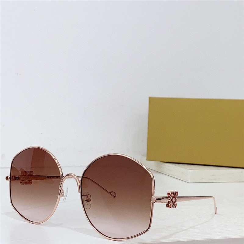 Ny modedesign överdimensionerade solglasögon 40109U Metal Frame Simple and Avant-garde Style High End utomhus UV400 Skyddsglasögon