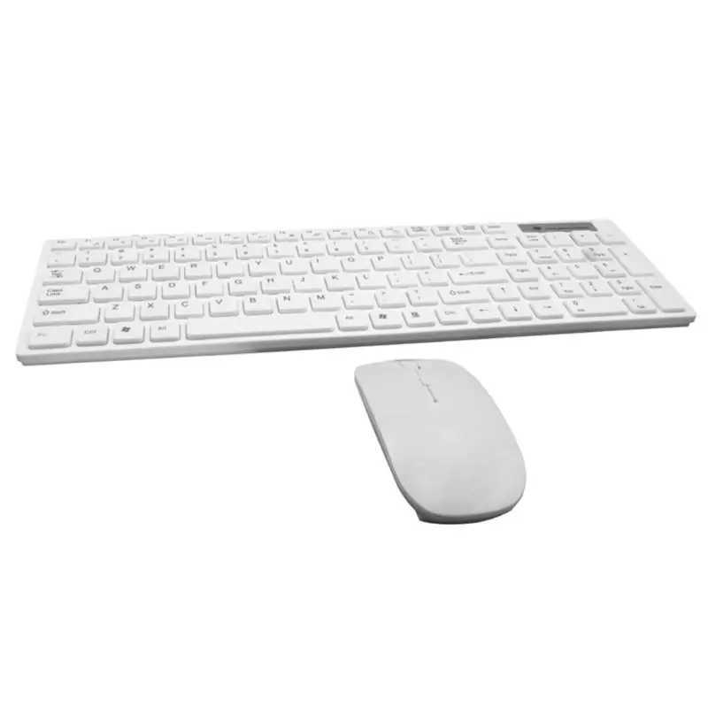 Teclados Juego de teclado y ratón inalámbricos ultradelgados, silenciosos y universales, 2,4G, para ordenador portátil y PC E65AL240105