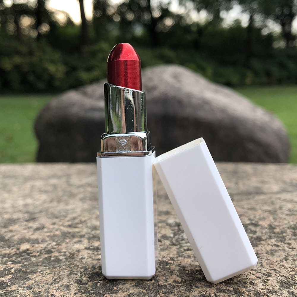 Pipas para fumar Lápiz labial de aluminio y metal, tubo de filtro de tubo de lápiz labial personalizado, ligero y cómodo de llevar, mini tubo