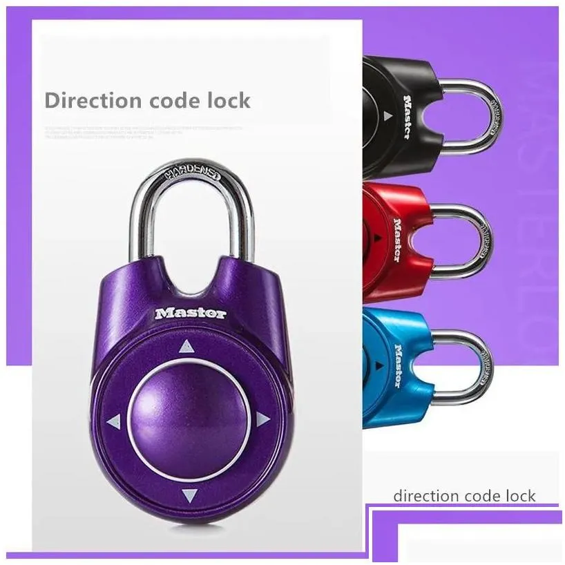 door locks portable assorted colors gym school health club combination password directional padlock locker lock 230111 drop delivery h