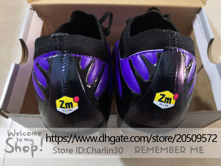 أرسل مع أحذية كرة القدم بجودة حقيبة Zoom Vapores 15 Elite ACC Football Cleats Mens Ground Love Leath