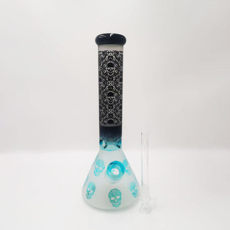 35 cm hög bägare bas dab borrmaskin vattenpipa glas bongs vattenpipa da borrmaskinbubblare