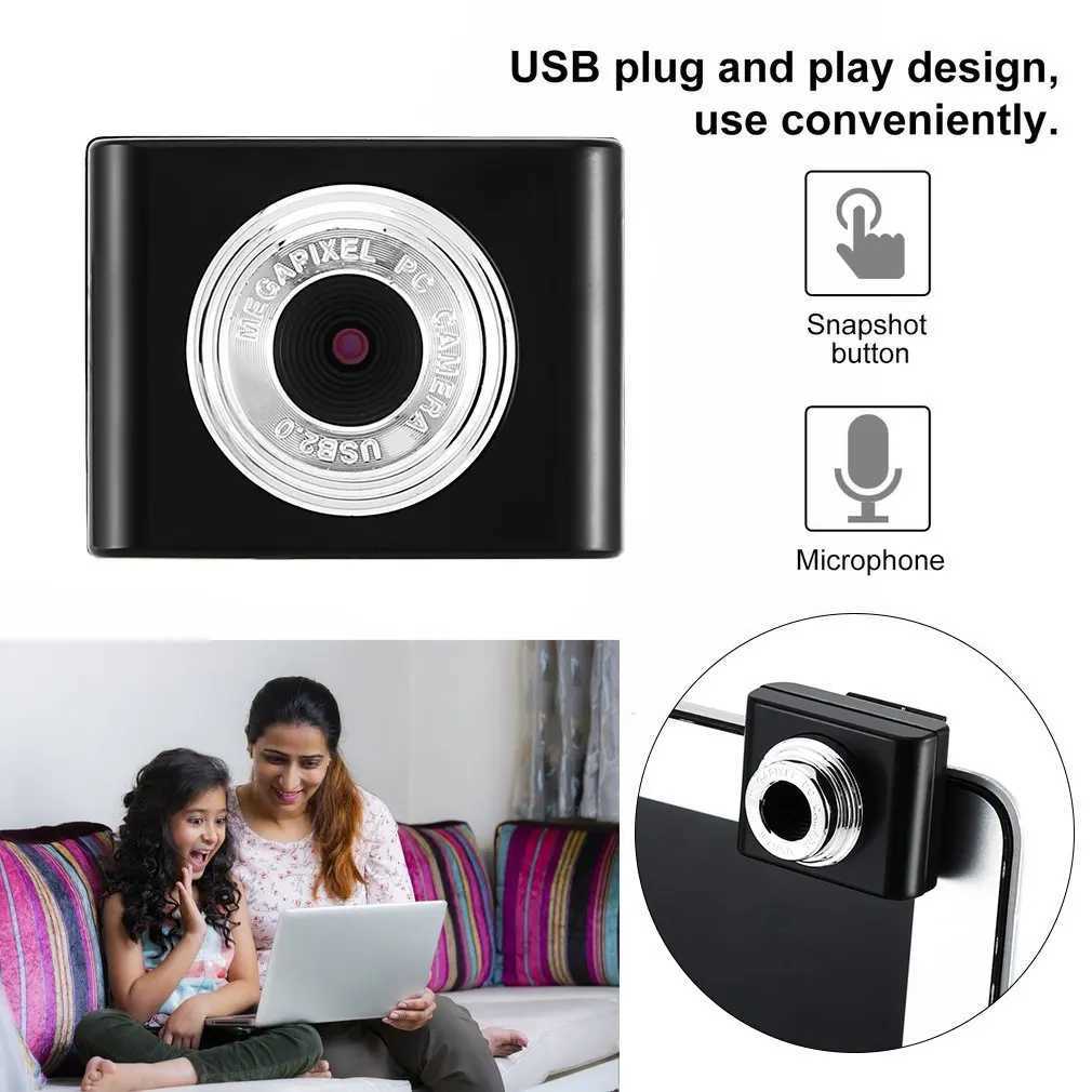 Webbkameror 2023 Ny mini -webbkamera High Definition Multifunktionella dator Web Cameras Desktop Laptop USB Bekväm dator Accessoryl240105