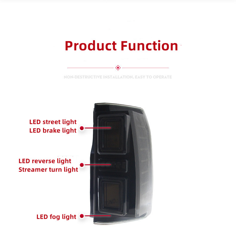 LED Rover Discovery için LED Kuyruk Işıkları 3/4 2009-20 16 Arka lambalar Arka Lamba LED sinyali tersine çeviren park facelift