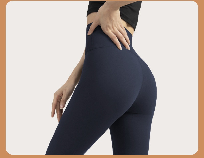 AL-0046 Kvinnor Hög elastisk midja Yoga byxor Peach Hip Tights Fitness Pants Women's Quick Dry Running Yoga Leggings