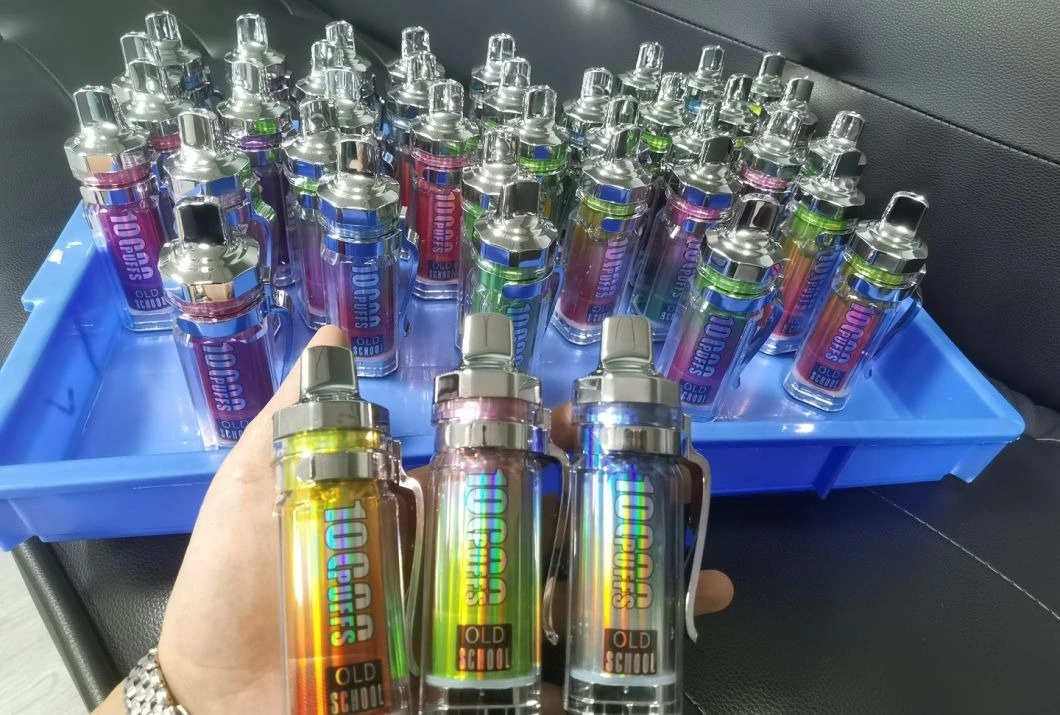 Originale vecchia scuola 10000 sbuffi monouso Vape Pen E sigaretta batteria ricaricabile controllo del flusso d'aria Bobina a rete 10K 18ml preriempita 15 sapori stampo privato soffio 10k