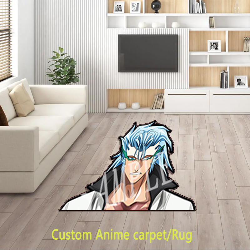 Benutzerdefinierter Anime-Teppich/Teppiche BLEACH Grimmjow Jaegerjaques für Fußmatte, Küchenmatte, rutschfest, wasserdicht, Raumdekoration, Gebetsmatte, Muslim