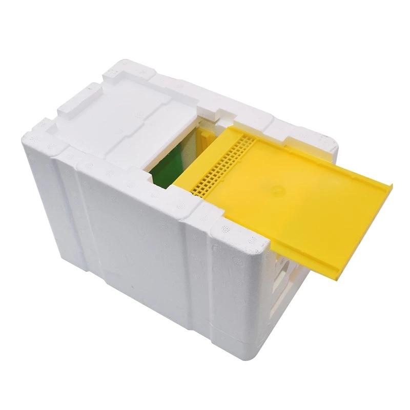 18 Units New Model Mini Nucs Wholesale Complete Mini Mating Beehive with Plastic Frames Removable Feeder Beekeeping Pollination Box