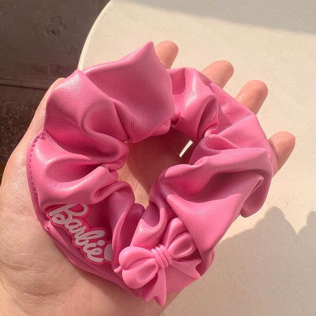 Leather bow hair tie high touch everything hair accessories soft hairbands bowknot hair bands