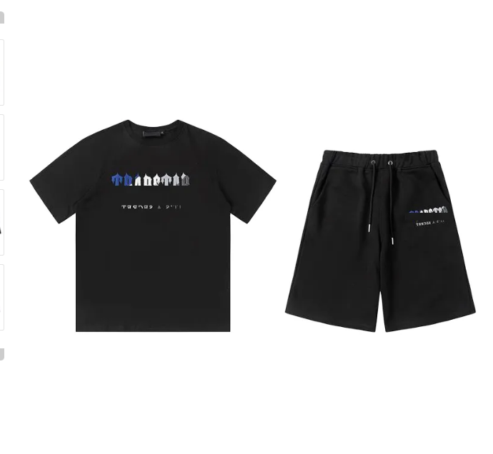 Erkekler Tişörtler Trapstar Track Takas Tişört Tasarımcı Nakış Mektubu Lüks Siyah Beyaz Gri Gökkuşağı Renkli Yaz Sporları Moda TRAPSTARF Hip Hop Moda T Shirt