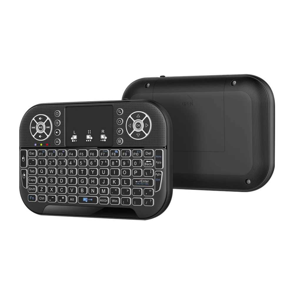 Taste tastiere A8 Mini tastiera compatibile Bluetooth 2.4G 2,4 g Modalità doppia tastiera di tastiera retroilluminazione Remoto Controllo del mouse Windows Android TVL240105