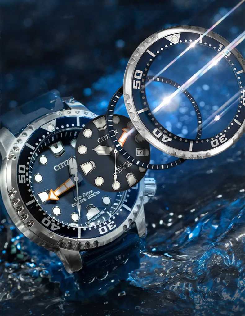 Other Watches Brand Sport Watch Men Citizen BN0150 Eco-drive Series Waterproof Fashion Design Auto Date Silicone Strap Quartz MovementL240111