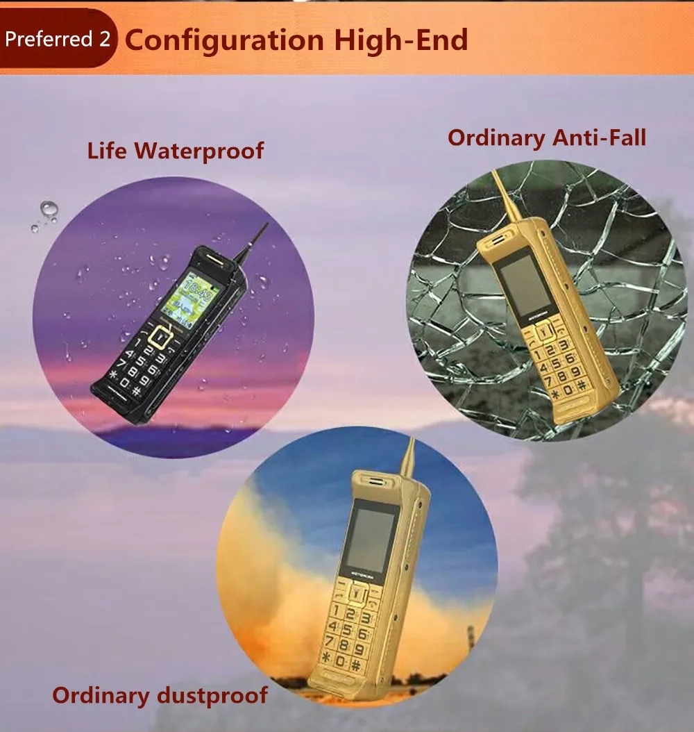 Unlocked Long Standby Retro Phone 2.2Inches Dual Sim Cards Mp3 Big Battery 6800mAh Bluetooth Låst upp mobiltelefon Ancient Dual Sim Mobiltelefon