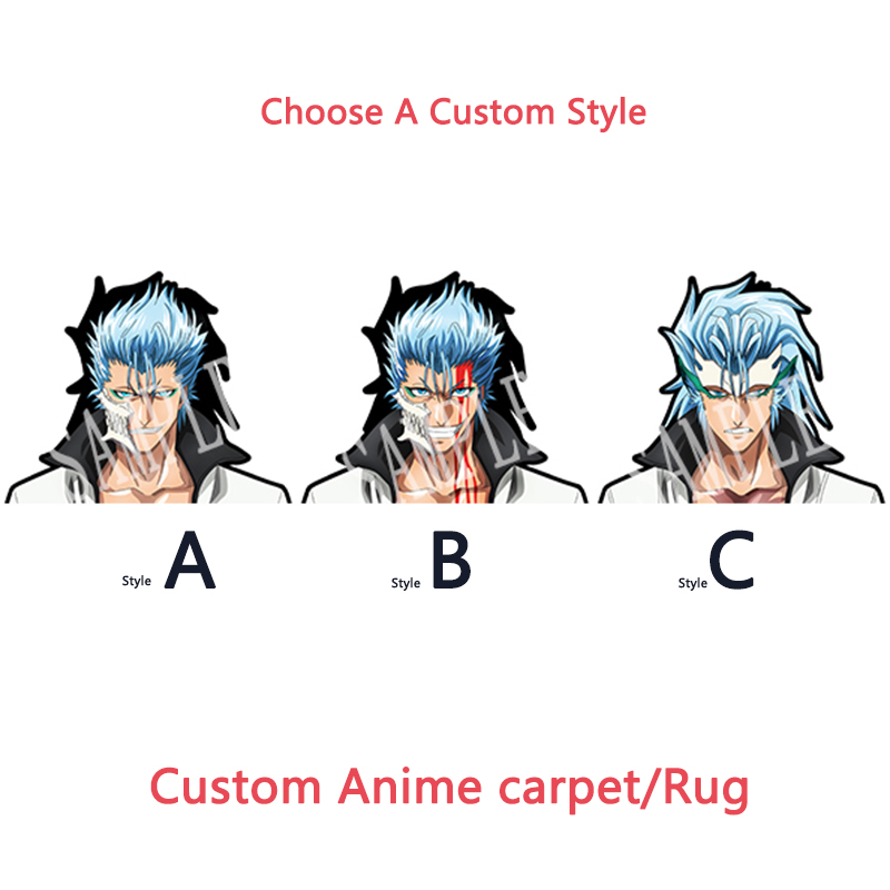 Benutzerdefinierter Anime-Teppich/Teppiche BLEACH Grimmjow Jaegerjaques für Fußmatte, Küchenmatte, rutschfest, wasserdicht, Raumdekoration, Gebetsmatte, Muslim