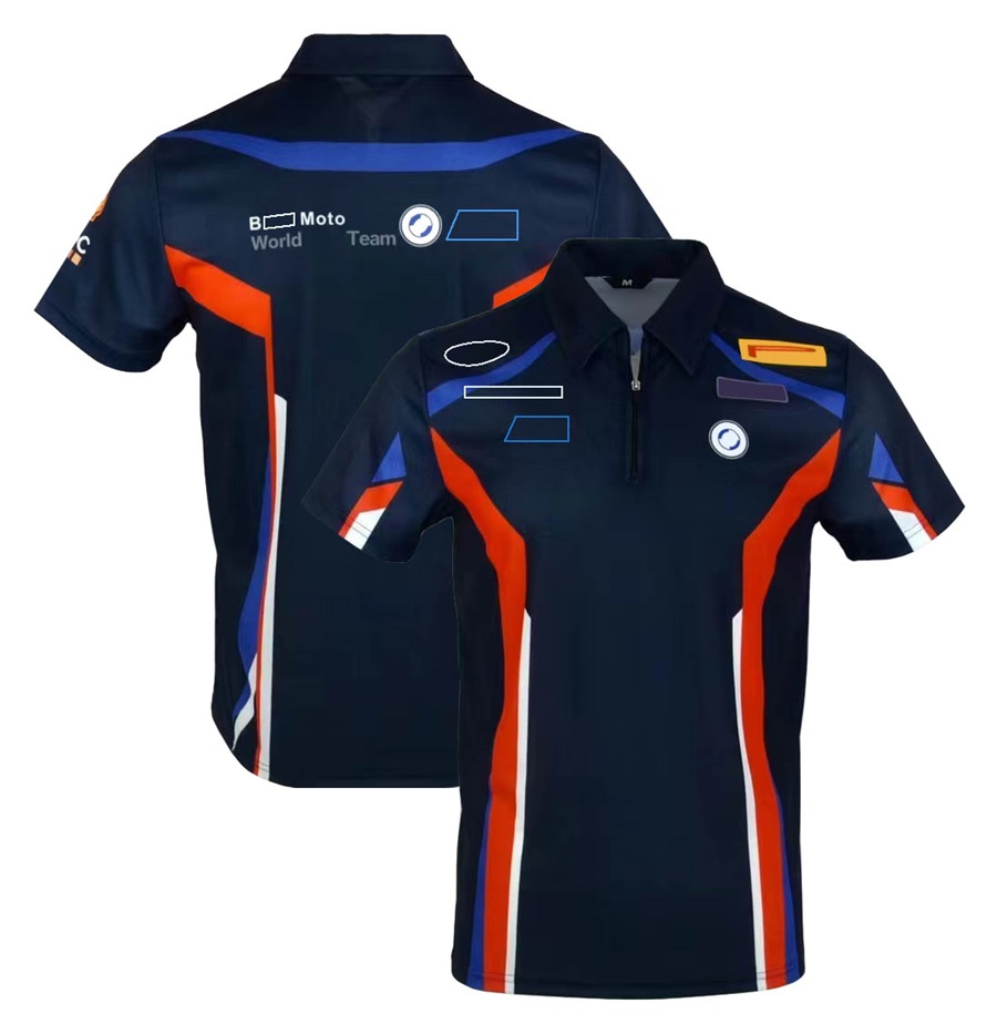 2024 Nya Moto Team Racing Polo Shirts T-shirt Summer Motorcykelentusiaster Riding T-shirt utomhus sporttröja för män T-shirt-toppar