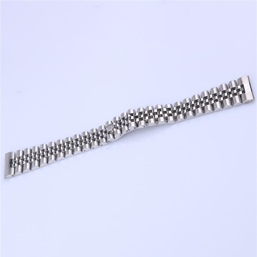 22mm 316L Jubilee Silver Steel Solid Straight End Sc