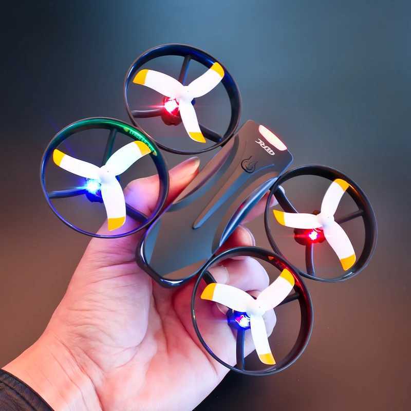 DRONES Vful LED RC Helicopters Toy Gifts 360 Full Connectment Protection Mini FPV Drone 4K VR Aerial Photography Free Return
