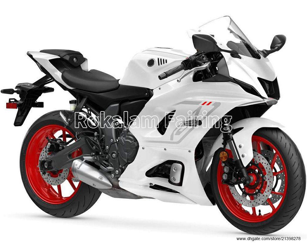 YZF R7 22 23 YZF-R7 2022 2023 YZFR7 애프터 마켓 화이트 블랙 오토바이 페어링 키트 주입 몰딩