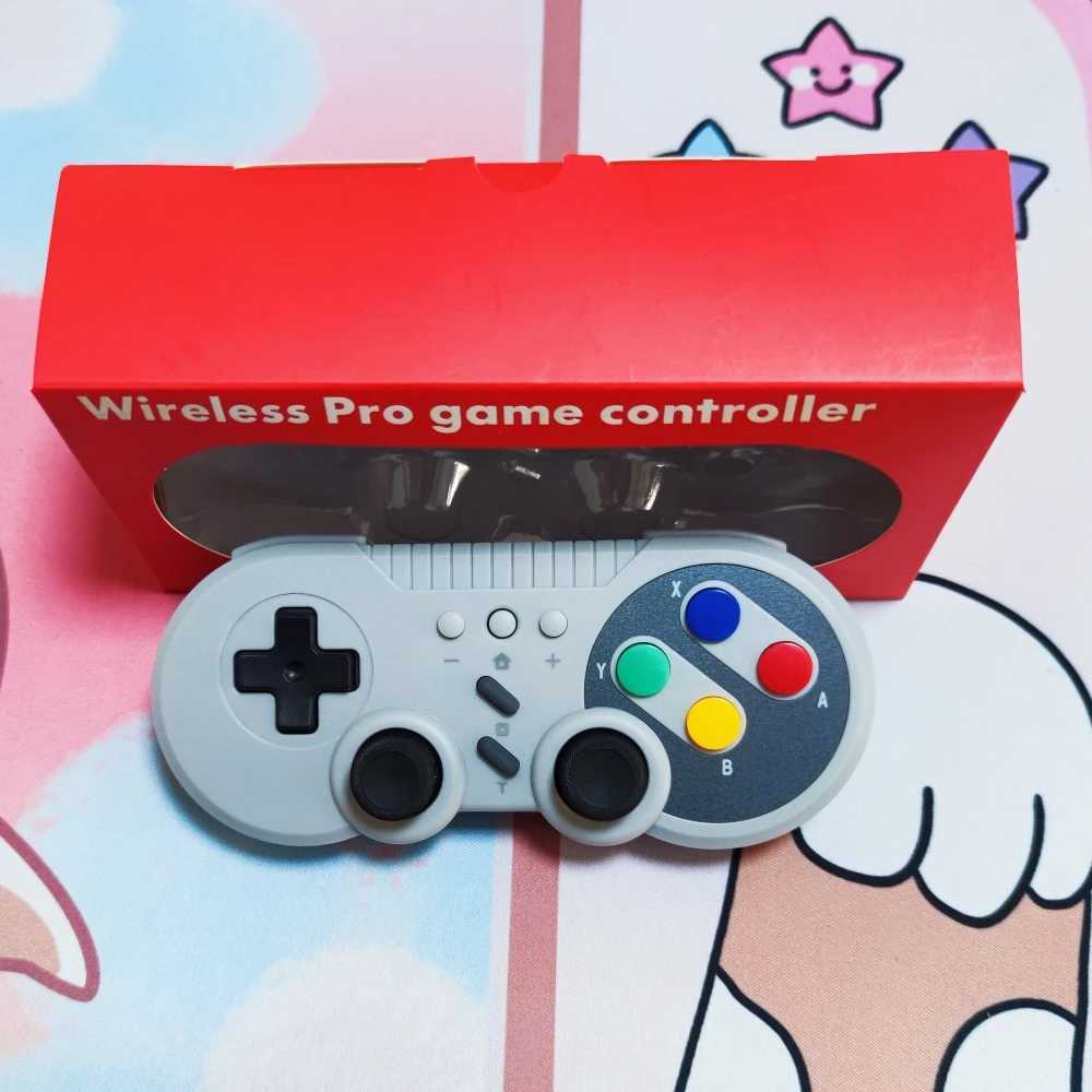 Game Controllers Joysticks Classic Retro Design Wireless Pro Controller For Switch Lite OLED Support Turbo Vibration Handle Joystick For NS PC Computer