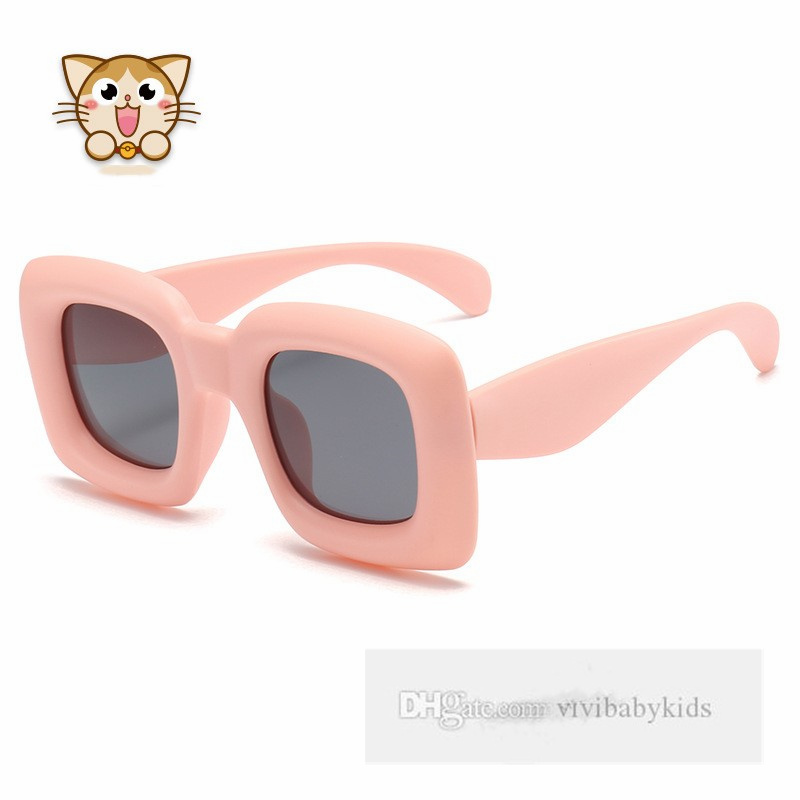 Kids Silicone square frame sunglass fashion boys girls outdoor cycling sunglasses children Uv protection beach sunblock Z6675