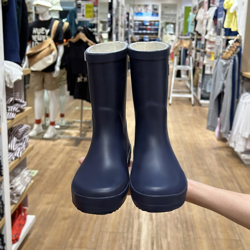 Mode kinderen Regenlaarzen Kids brief gedrukt PVS korte laars jongens meisjes Seizoen Proof Water Knielaars Britse Stijl Martin Schoenen S1022