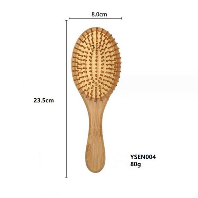 Peigne à coussin d'air Coiffure Massage en bois Brosse à cheveux Brosse à cheveux Peigne à palette Facile à utiliser humide ou sec Poils flexibles Tous types de cheveux Longs Épais Bouclés