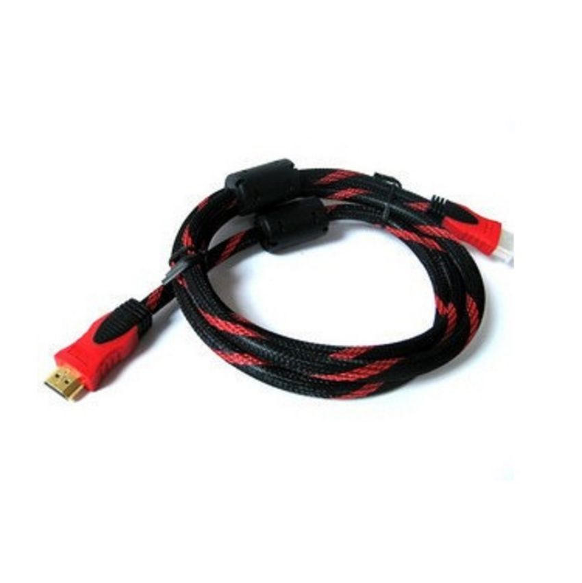 HDMI High-Definition-kabel 1.4-versie Rood en zwart HDMI voor 1080P-computers over lange afstanden