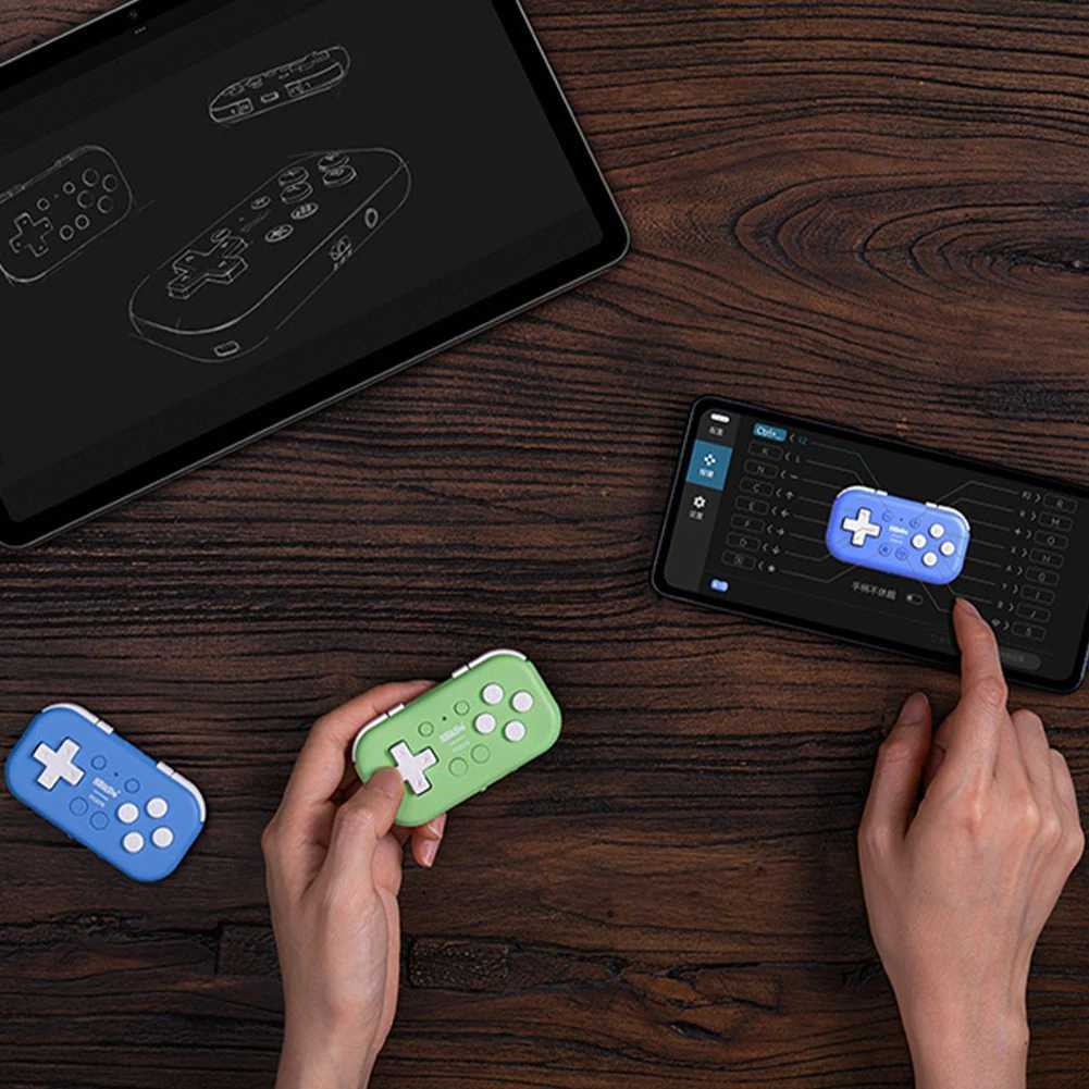 Gamecontroller Joysticks Pocket Controller 8Bitdo Micro Gamepad Bluetooth-kompatibel Entwickelt für 2D Spiele Handheld Konsole für Switch/Raspberry Pi