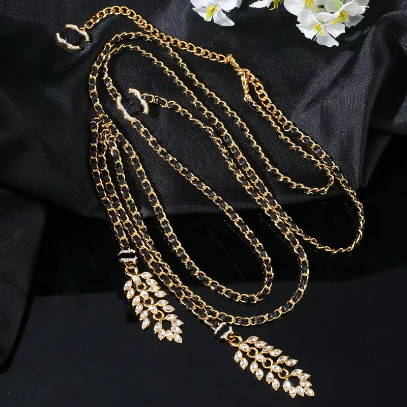 Designer Waist Chains Women Vintage Belt Electroplating 18K gold Chain Sheepskin Luxury fashion Brand Waistband Decorative Marked Gold Link Waist Chain Belt
