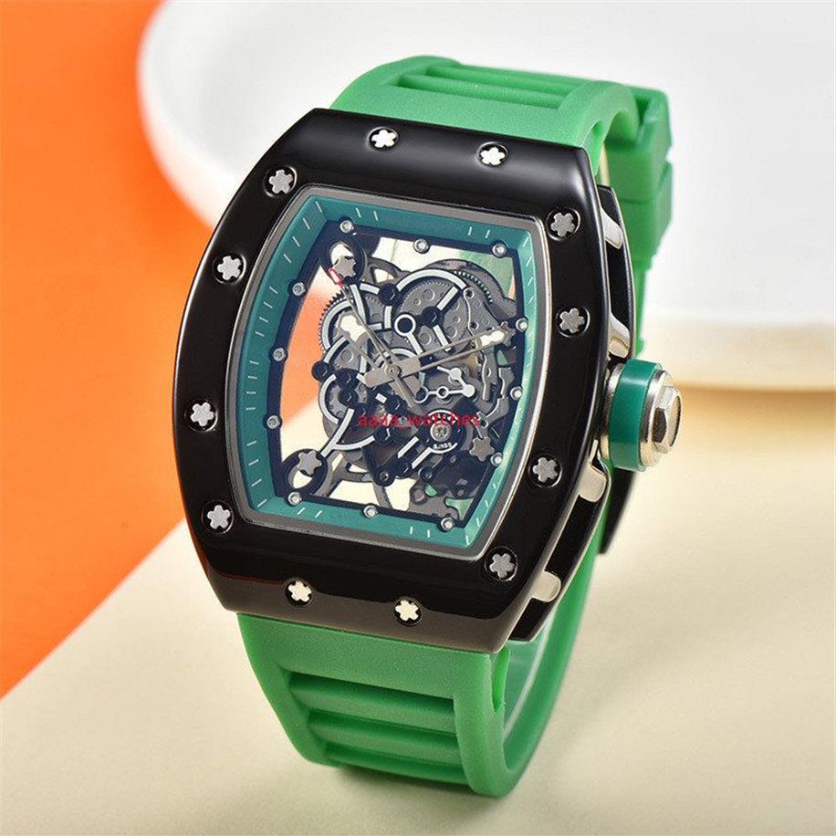 2022 generatie holle design keramische oliekast holle horloge ontwerp van een kleine beweging trend zakelijke quartz horloges338d