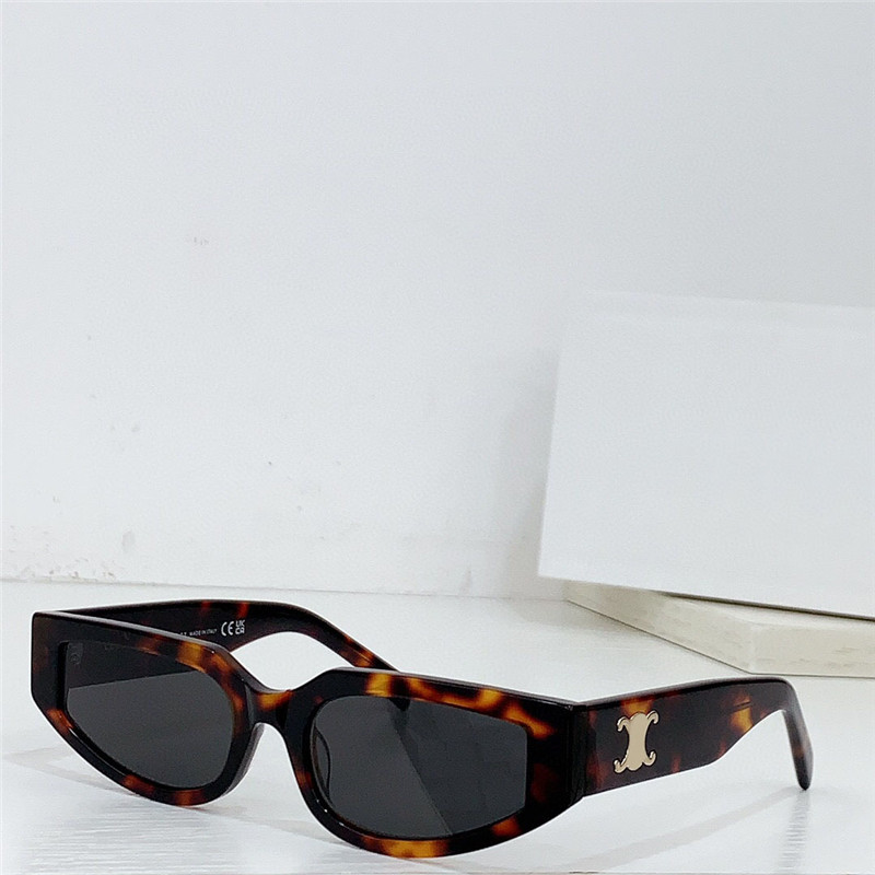 Солнцезащитные очки нового модного дизайна 40269N, маленькая оправа «кошачий глаз», простая форма, современный уличный стиль, уличные защитные очки uv400