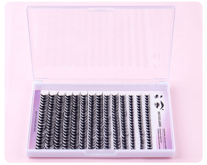 DIY Cluster Eyelashes Segmented Lashes Soft Lightweight Handmade Reusable Individual Lashes Extensions D Curl Grafted Eyelashes