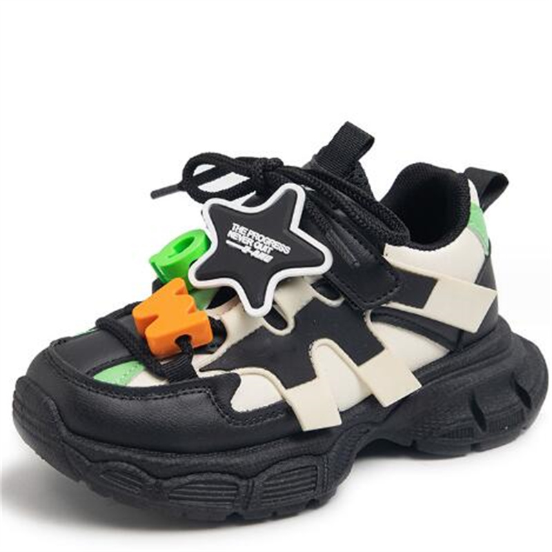 Kindersport Neue 2024 Zauberfarbe Premium Weiches Pu-Leder Jungen Sport Modische und niedliche Outdoor-Freizeitschuhe für Mädchen